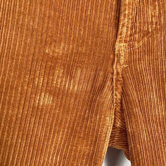 Agolde Riley Long Corduroy Pants Womens Size 26 Brown Cotton Blend PT-2117 - Picture 4 of 8